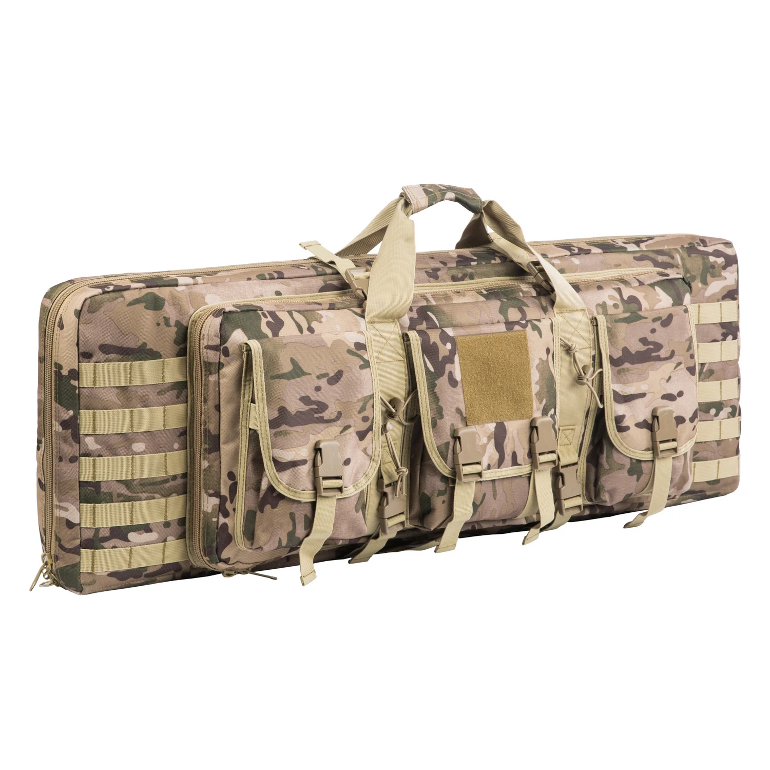 

US Inventory 38 Inch Polyester Tactical Hiking Camp Women Sports Backpack Gun Case, Camouflage yellow-gun bag