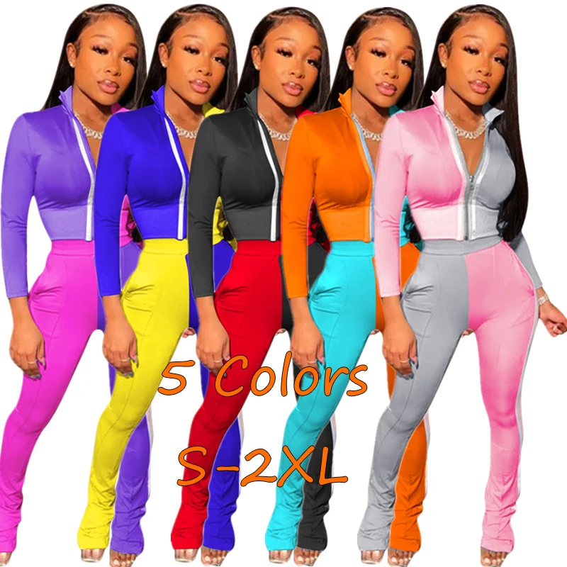 

Dropshipping Clothing Customize Sweat Suit Womens Sweatsuits Jogger Set Winter Sets Clothes For Women 2021 Fall Fashion