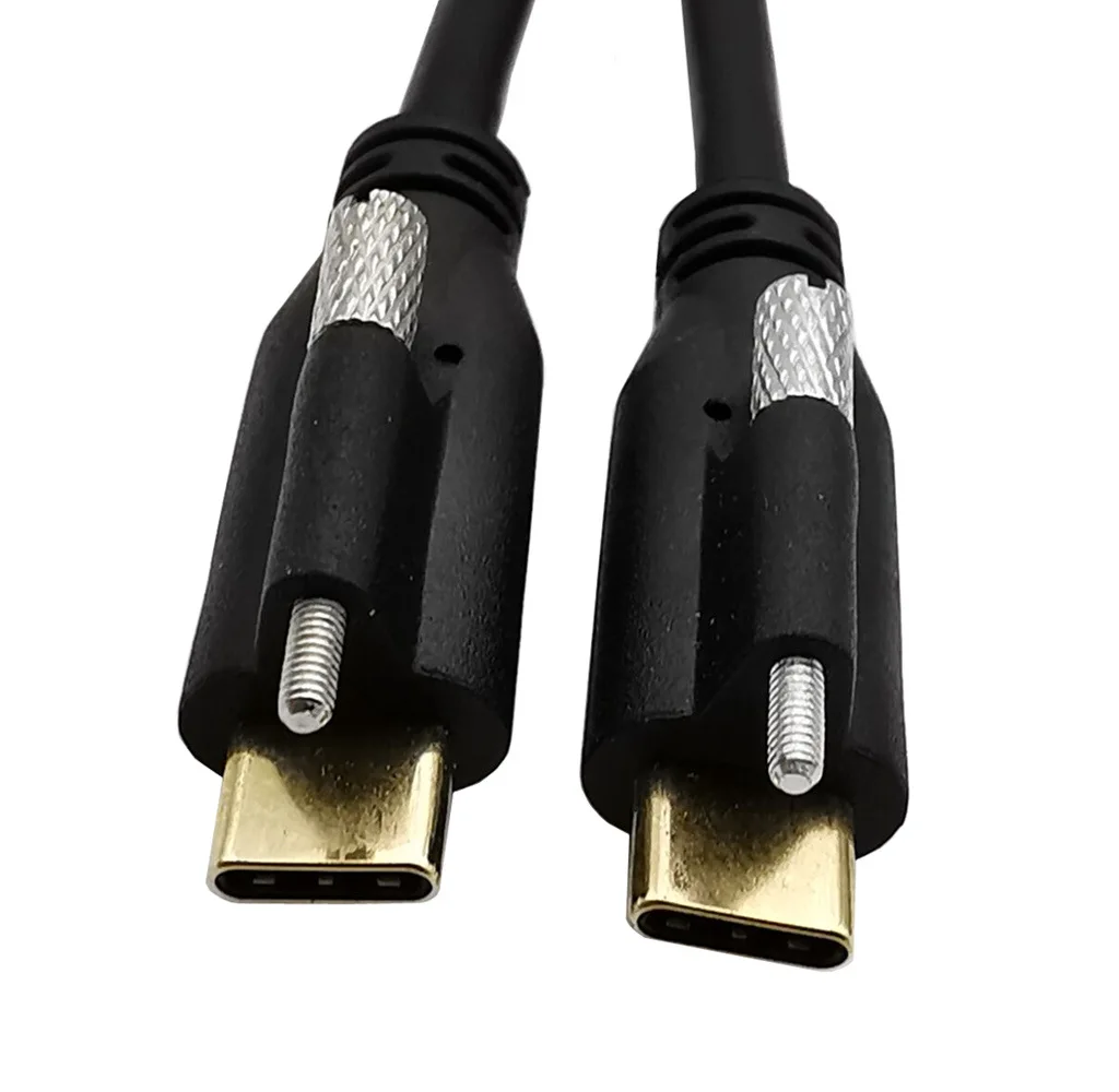 

USB C Cable Type-C to Type-C with Single Screw Locking Fast Charging Data Cable