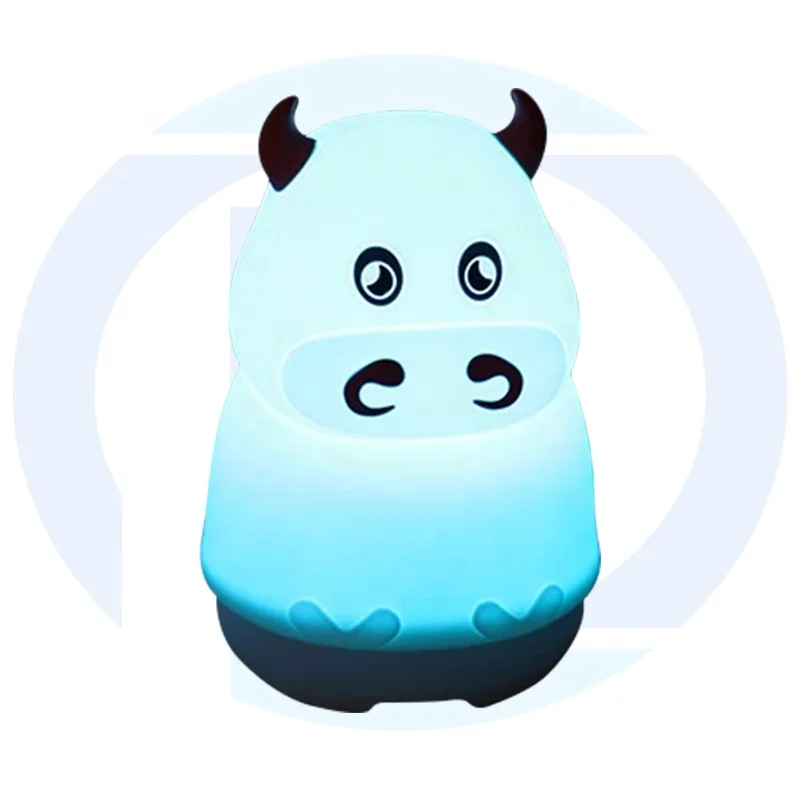 

Hot Sale New products Portable Wireless Speakers Cute Cow Night Light of Audio Speaker