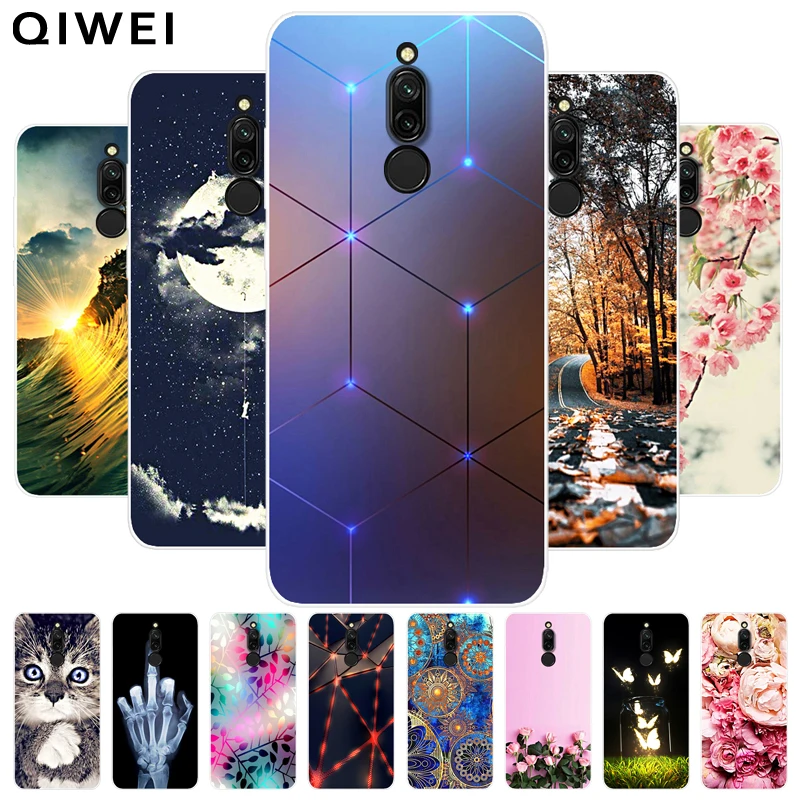 

Reami 8 Case Cute Cartoon Soft TPU Silicone Phone Back cover for Xiaomi Redmi 8 Case Clear Bumper Coque Fundas on Redmi8 cases