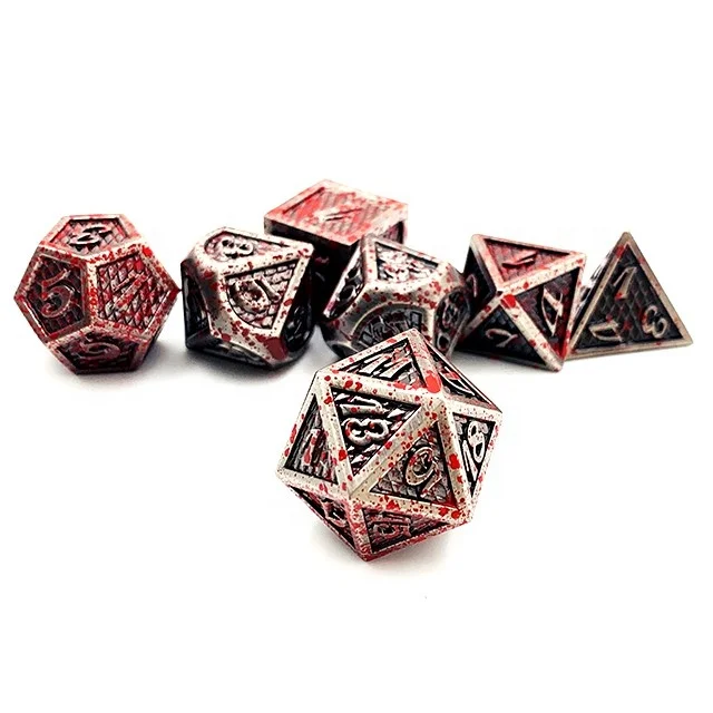 

RPG Cheap Dnd Dice Set Custom Dice Polyhedral Metal DND Games Customized Logo Customized Color Zinc Alloy Air Express Avaliable