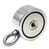 PMR- D75 Super strong double side ring neodymium fishing magnet with eyebolt