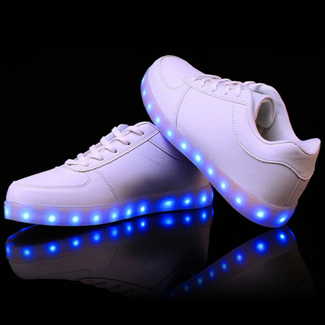light up white shoes