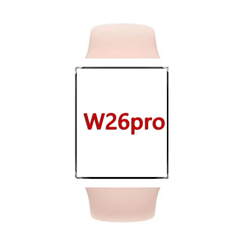 

Smart Watch 2020 IWO W26 PLUS Series 6 1.75 inch Screen ECG Call SmartWatch Men Women Better Than iwo 8 12 Pro 13 K8, Silver, black