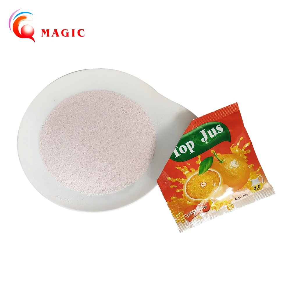 

Fruit Flavor Instant Soft Drink Powder Cola Orange Strawberry Mango Flavour Drink Powder