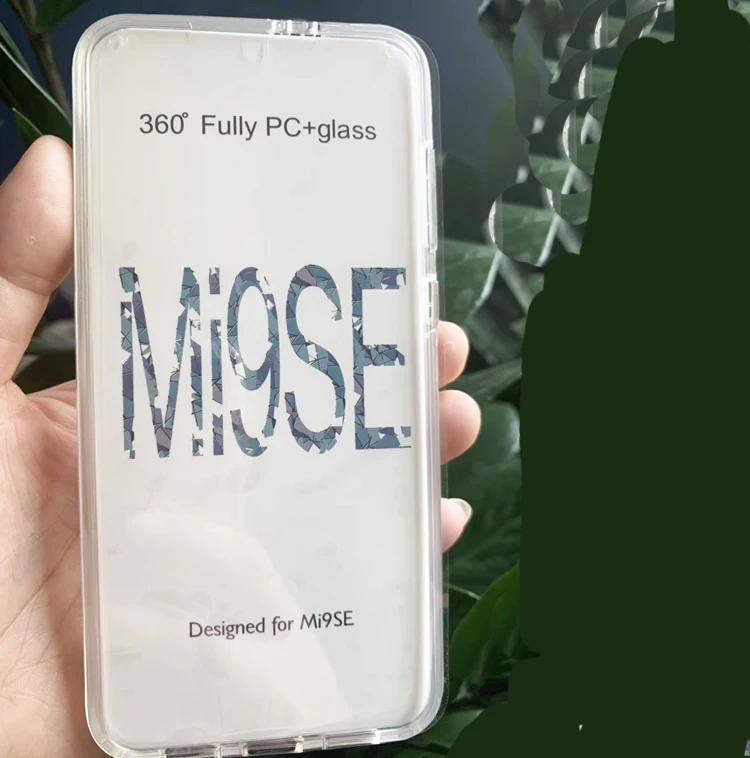 

360 degree protection of full cell mobile phone hard tpu pc cover case for xiaomi 8 lite 8lite mi8 lite, Transparent