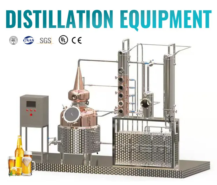 300L 500L 1000L 2000L Home industrial alcohol distiller/Small distillation equipment/alcohol distillery for sale