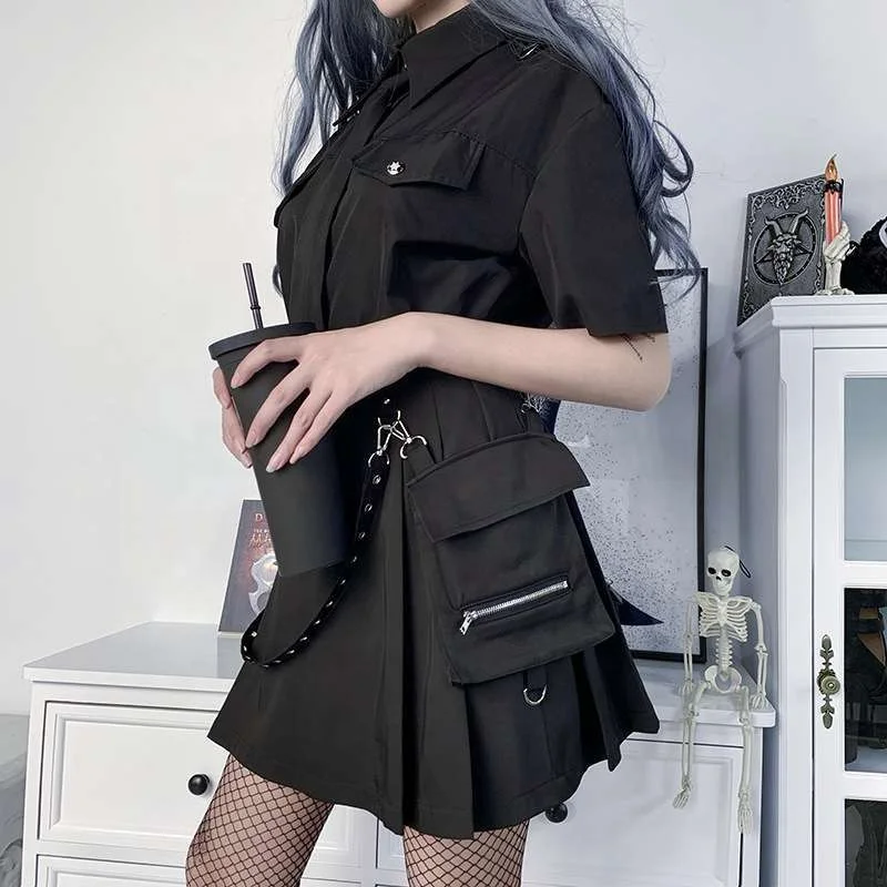 

Front Fork Two Pieces Half Skirt Women Summer Mini Skirts