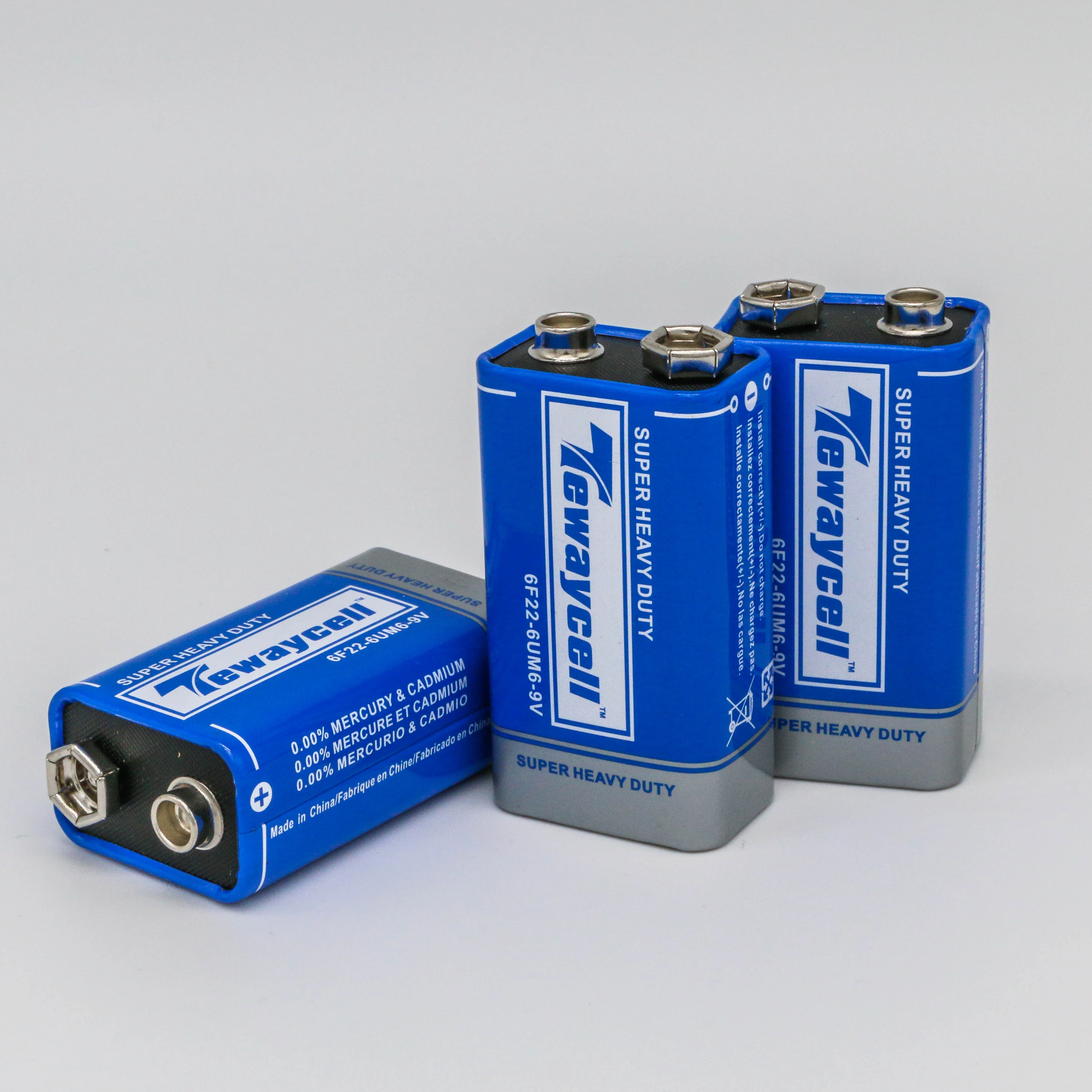 
customized hot selling 250mAh 6F22 9v UM1 carbon zinc dry battery 