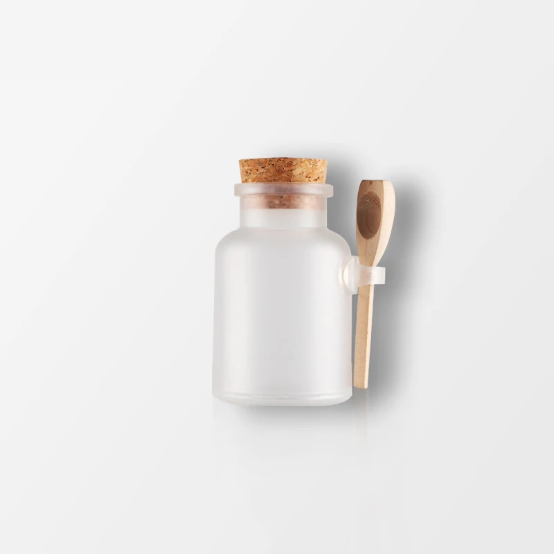 

Plastic leakproof latch bath salts jar