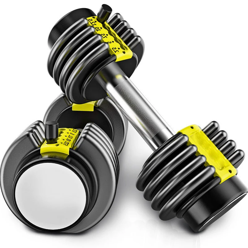 

Cast Iron Adjustable Dumbbell Home Gym Fitness Equipment Free Weight Fast Adjusted Dumbells