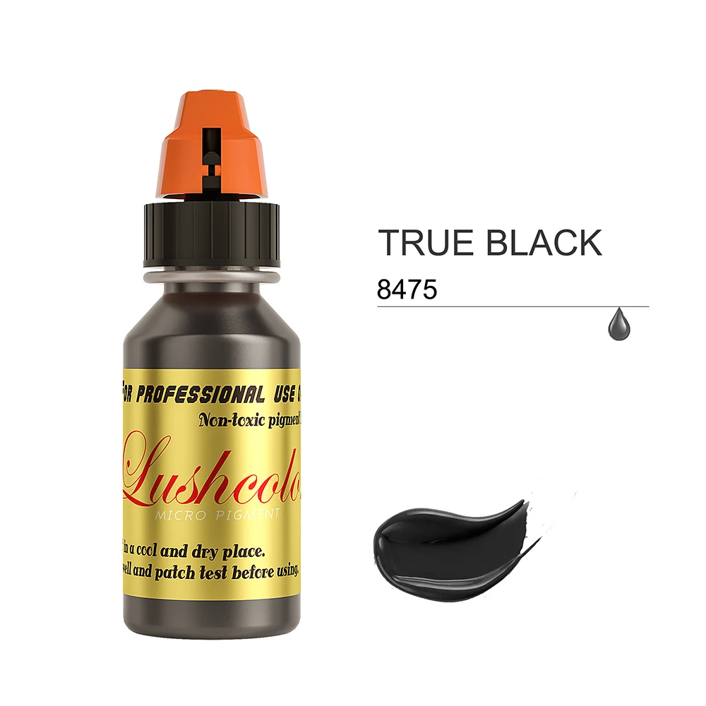 

Factory Supply Microblading Eyebrow Tattoo Ink Permanent Makeup Pigment Manufacturer for Eyebrow Tattoo, 8475 true black