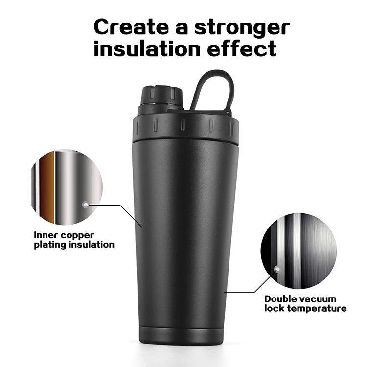 Double Wall Traveling Stainless Steel Vacuum Sport Water Bottle Shaker