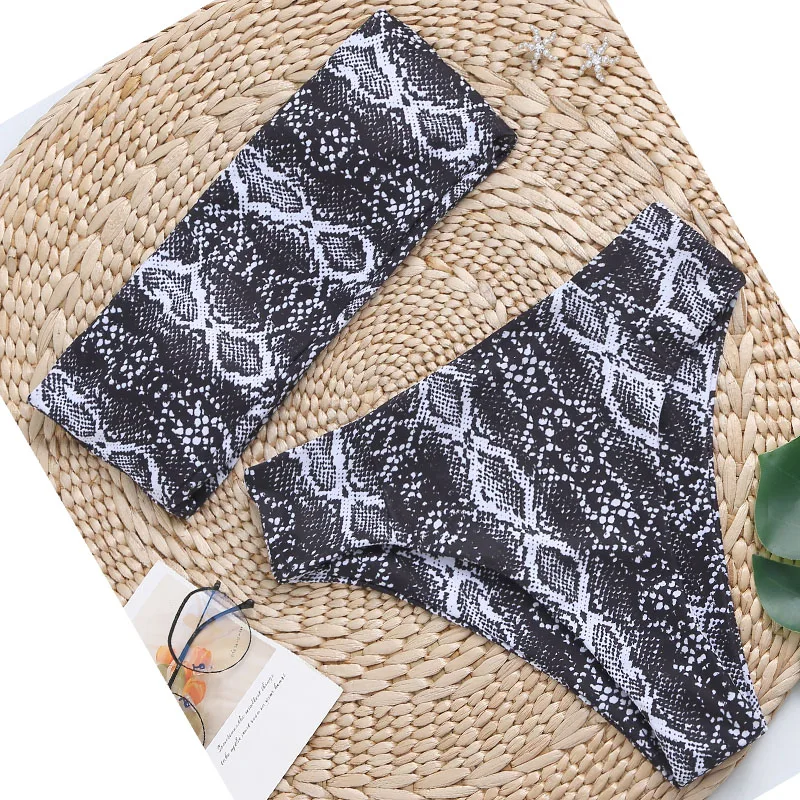 

Sexy Women Swim Suits Bandeau Swimwear Designer Swimsuits Famous Brands High Waist Bathing Suits Sets High Cut Bikini for Women