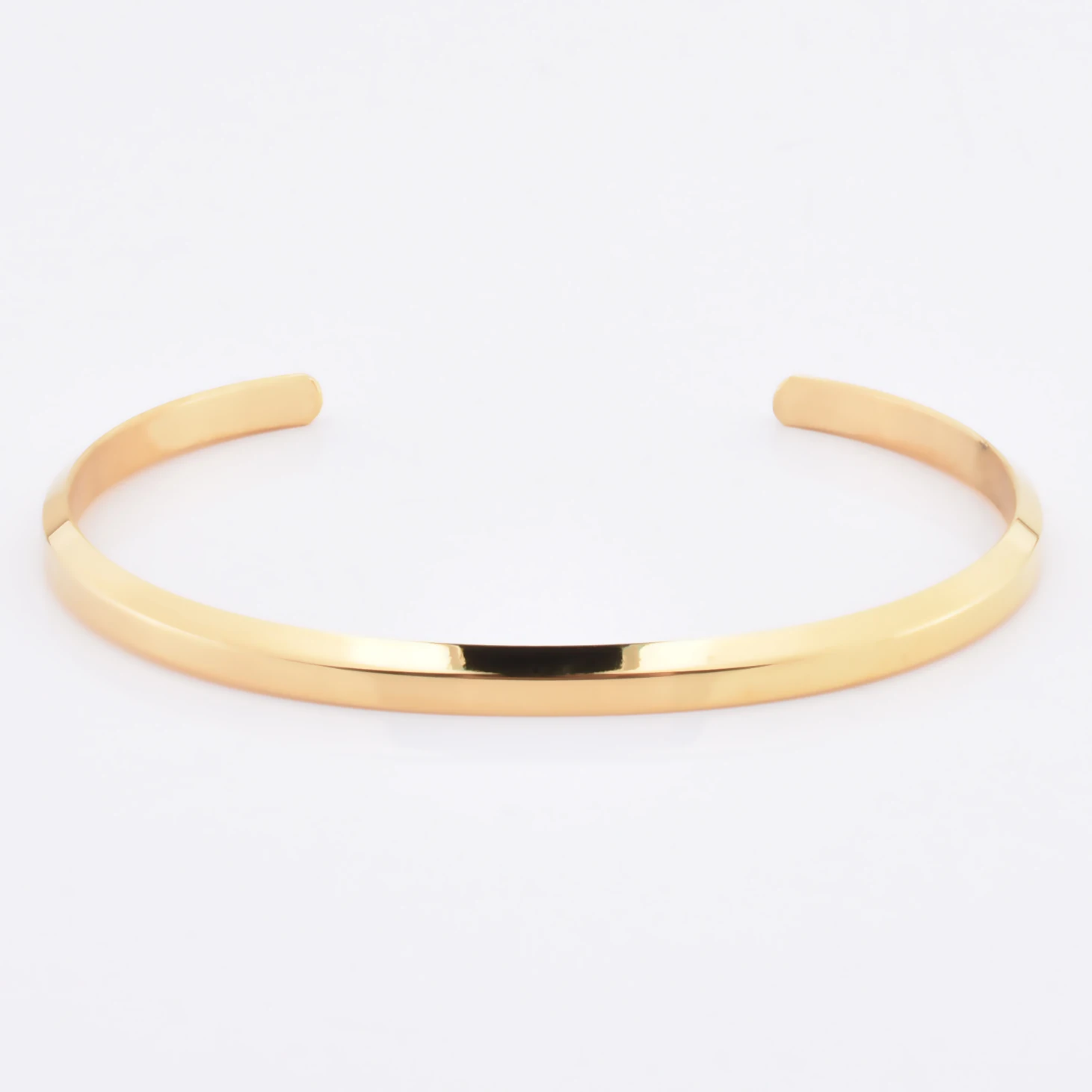 

2020 Fashion Bracelet Men Custom Logo Gold Plated Cuff 316L Stainless Steel Bracelet