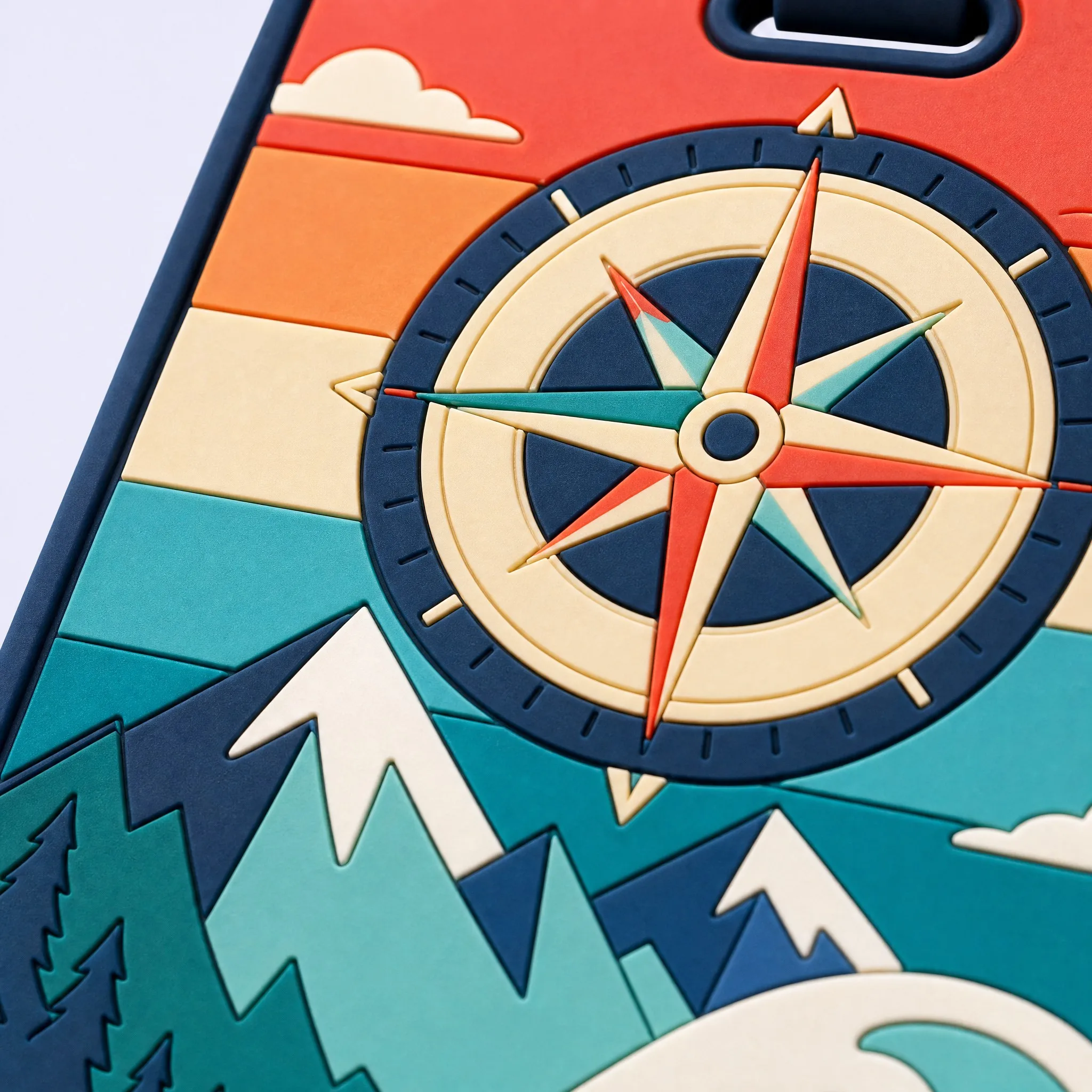 Custom 3D Soft PVC Luggage Tag 4K Macro Precision Micro-Injection Tooling Details