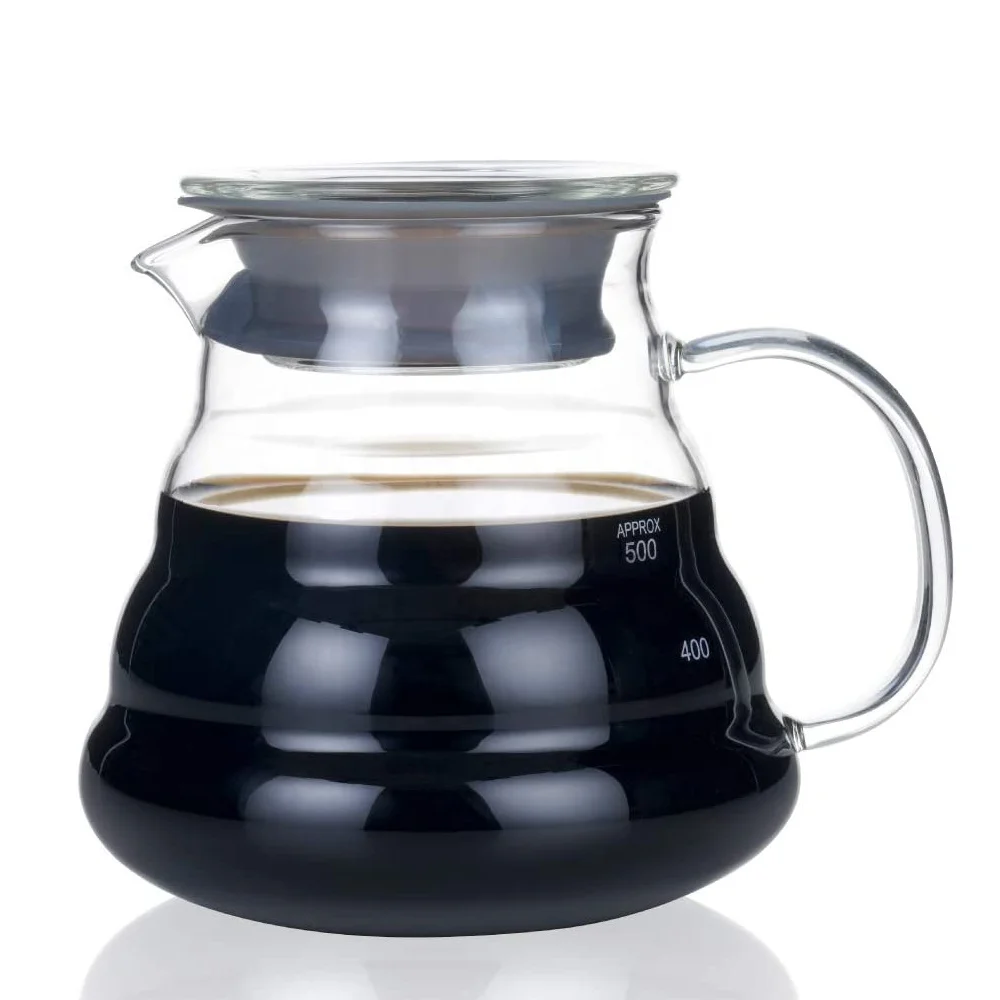 

Elegant Coffee Dripper Pot High Borosilicate Pour Over Coffee Maker Cloud Shape Share Pot, Transparent