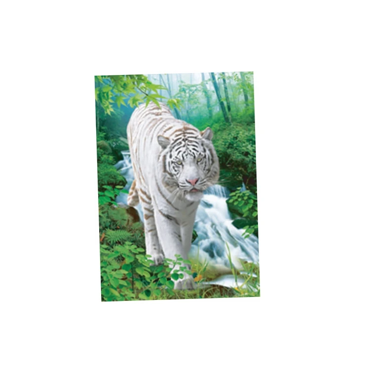 
big size wildlife 3d lenticular picture lion king 