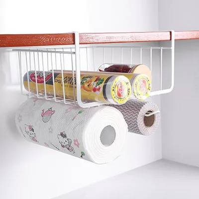 

Cabinet Compartment Storage Rack, Multifunctional Partition Rack, Wrought Iron Hanging Storage Basket