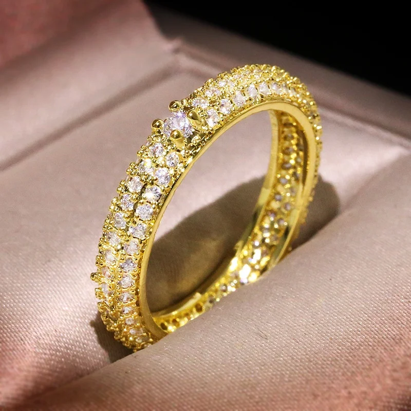 

Silver Rings for Women Engagement Wedding Ring White Cubic Zirconia Eternity Ring Fashion Jewelry