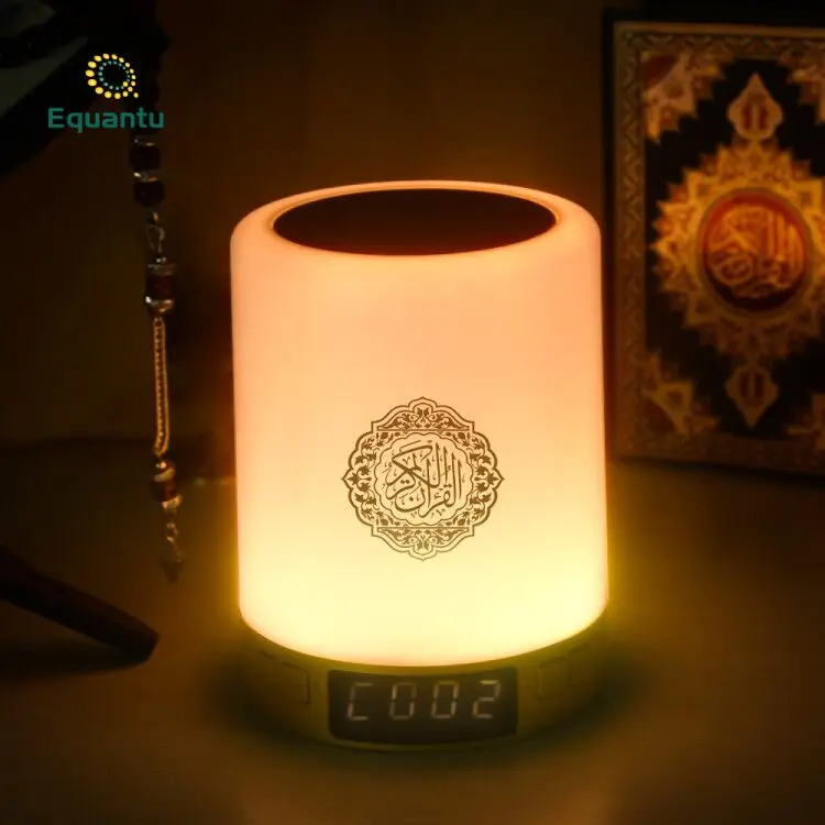 

Mansur Factory Price LED Display Touch Lamp Quran Player Speaker For Muslim Learn Quran With Azan Clock