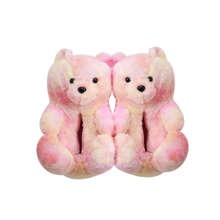 

2021 Hot design Wanrou Hot sales designer slippers women famous brands plush fluffy slippers for women, Stock color