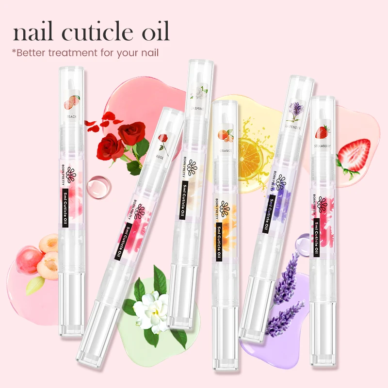 

BORN PRETTY 5ml Nutritional Cuticle Oil Pens Custom Logo Nail Treatment Cuticle Revitalizer Oil for Manicure Care