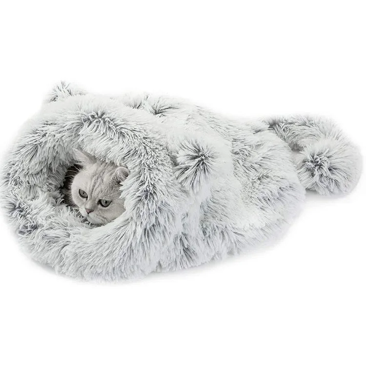 

Pet Supplies Puppy Quality Kennel Nest Velvet Cozy Cat Sleeping Bag Luxury Pet Cat Cave Dog Bed, Customized color