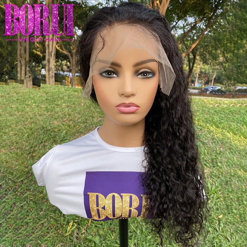 

BoruiHair 13 x 4 13*6 40 inch straight hd full lace front frontal wave wig