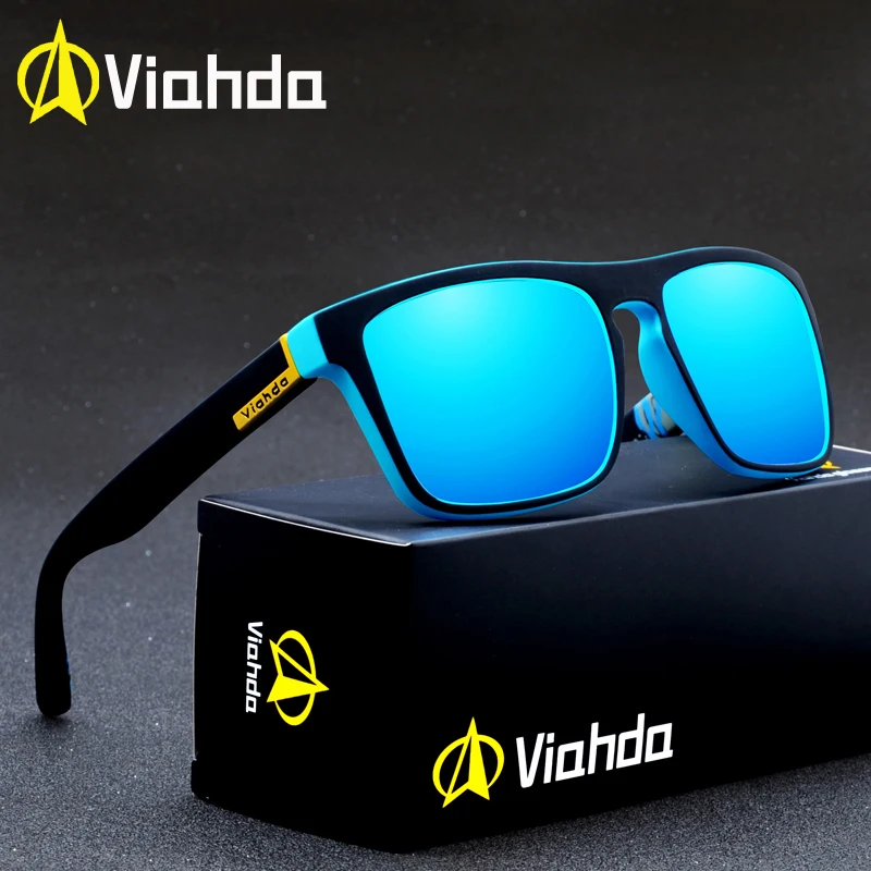 

Viahda Polarized Sunglasses Men Brand Design Driving Sun glasses Square Glasses For Men High Quality UV400 Shades Eyewear, Custom colors