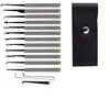 12 Pcs Goso Barrel Unlocking Lock Pick Set, Pining Keychain Drill Locksmith Supplies, Door Opener Locksmith Tool