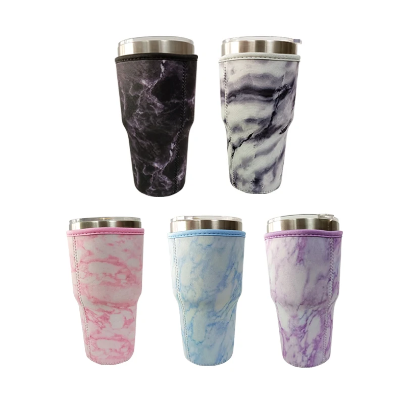 

RTS wholesale price neoprene  tumbler holder/sleeve with handle, Customized color