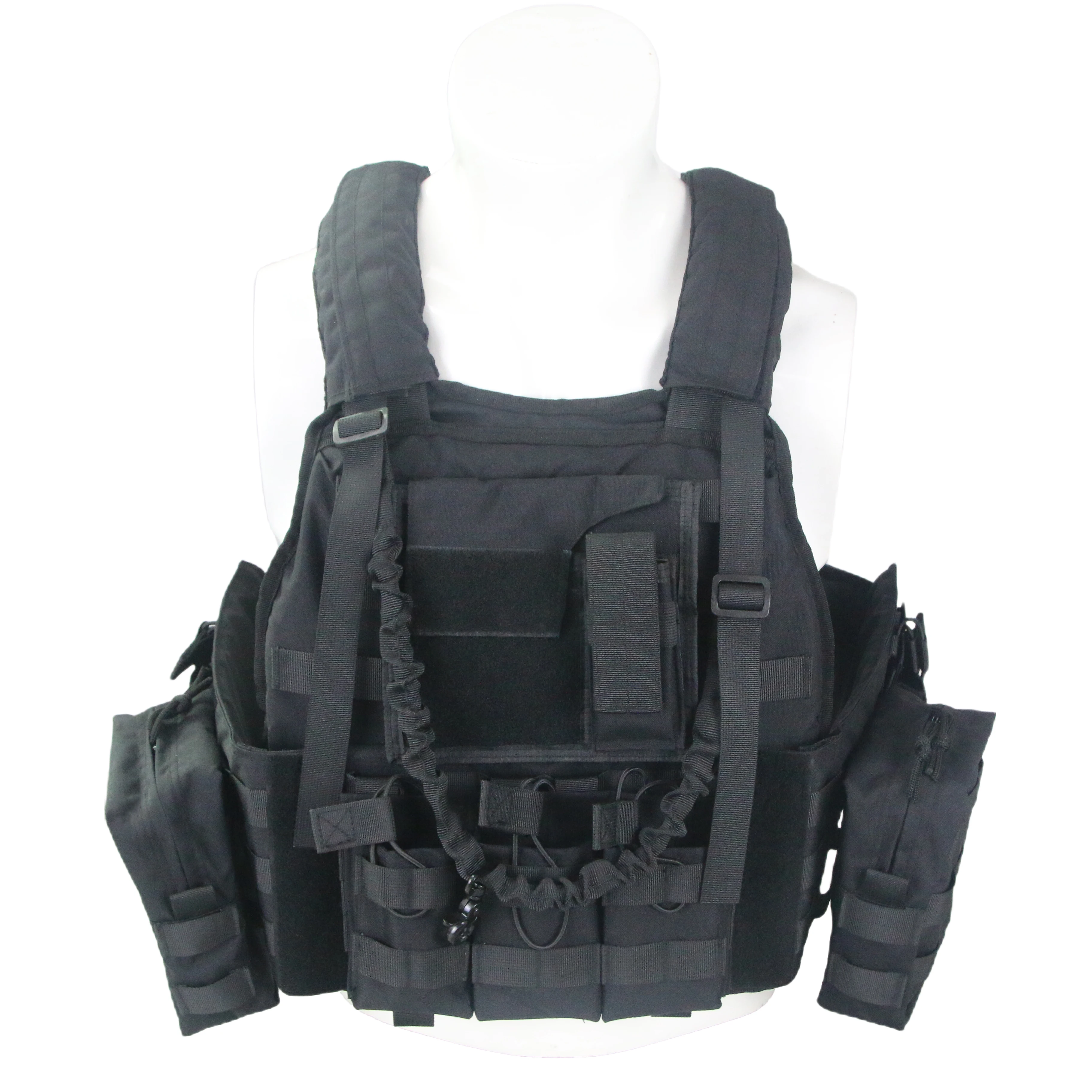 

US local service trainning condor comba body bulletproof military tactical vest bullet proof vest military cordura tactical vest, Black