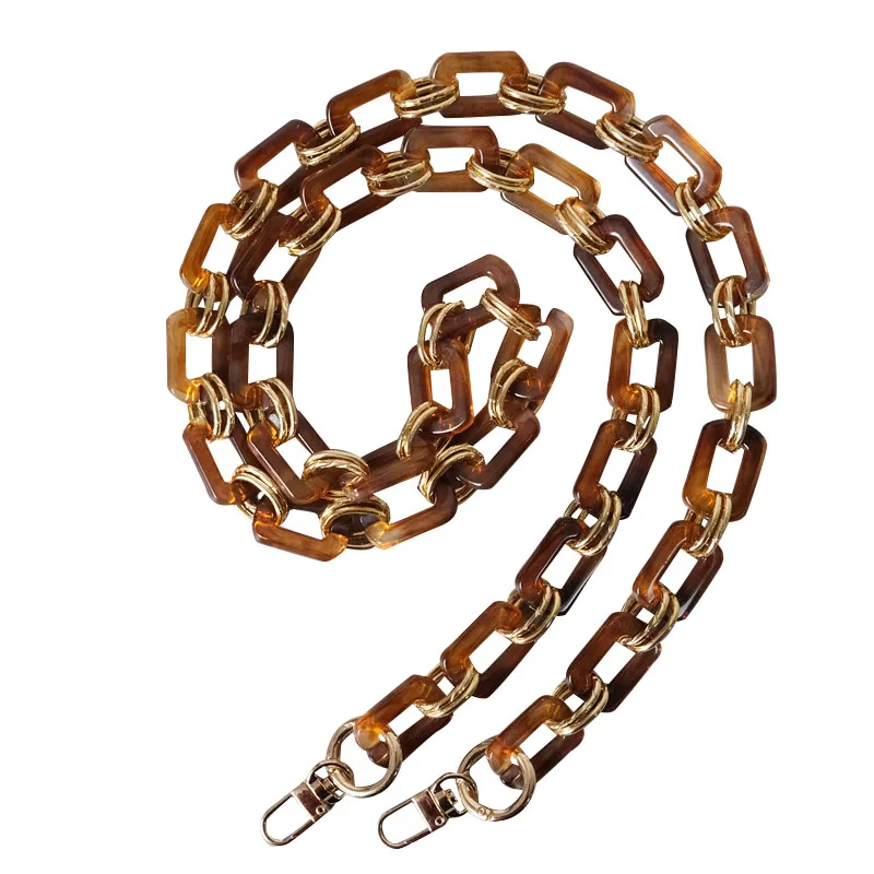 

Handbag accessories acetate resin plastic acrylic crossbody shoulder cosmetic bag chain strap, Transparent