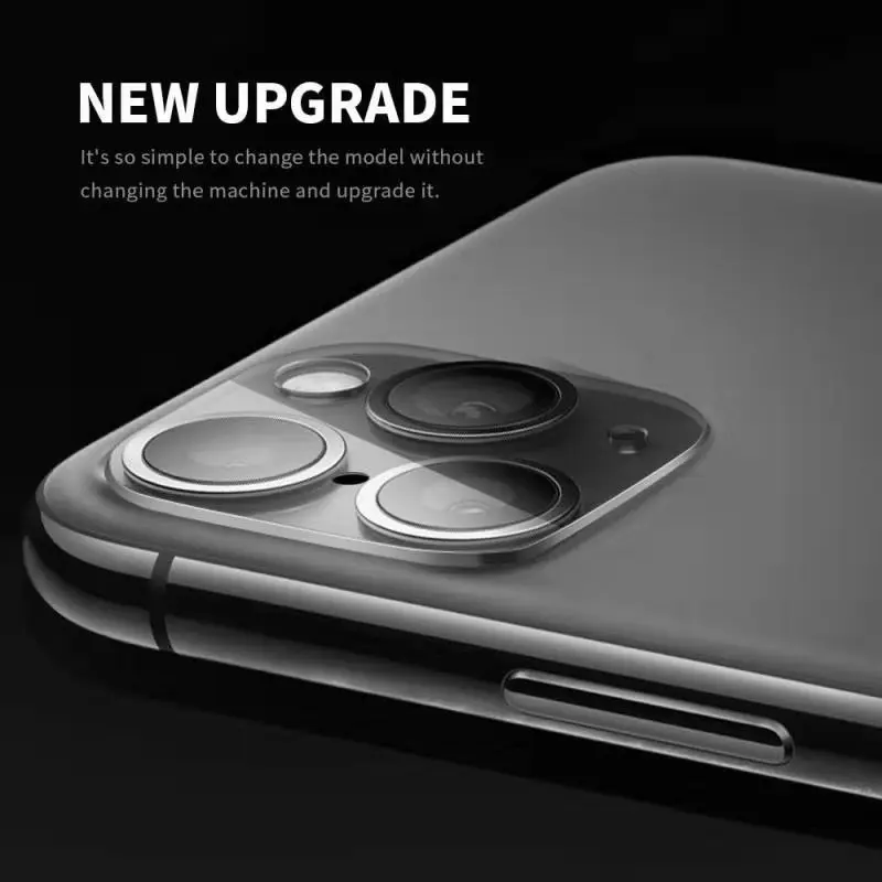 

For iPhone 11 Pro Max Back Camera Lens Tempered Glass Film For iPhone 11 Pro Case Cover Metal Protection Ring Screen Protector, Black ,midnight green ,red ,gold ,silver
