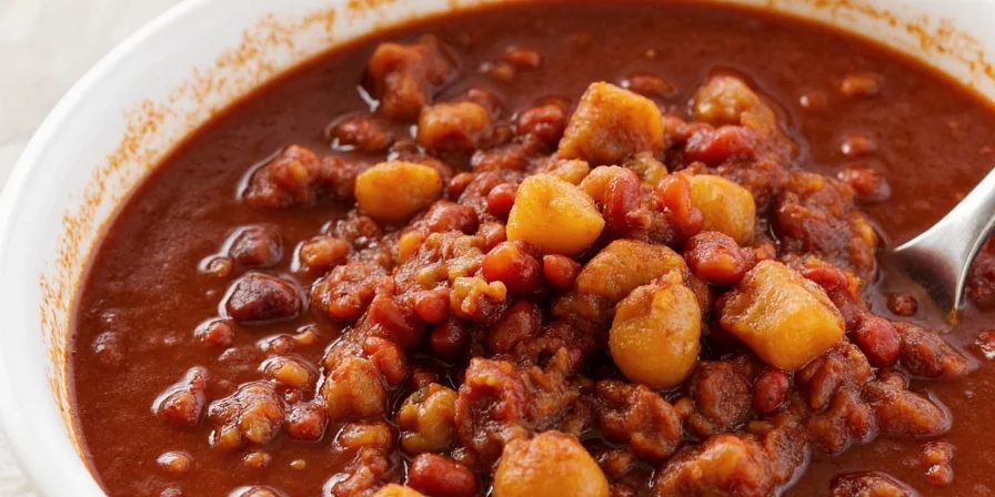 Crock pot cooking venison chili