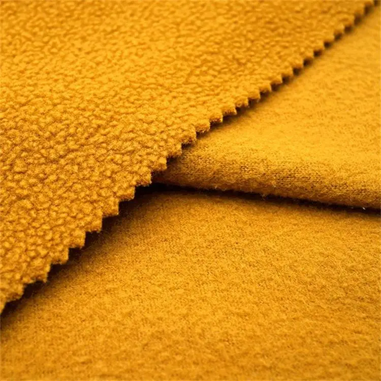

wholesale soft polar fleece fabric polyester knitted for coat garment home textile
