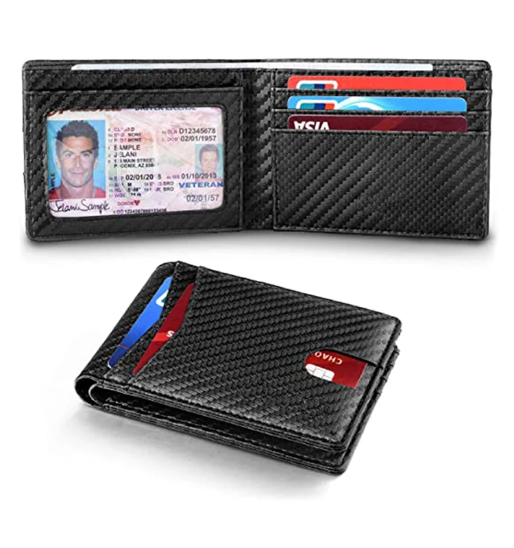 

Nice leather front pocket card holder slim RFID men's wallets, Any leather colors
