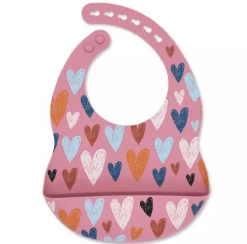 

High Quality Eco Friendly Washable Silicone Kids Feeding Apron Newborn Dining Scarf Saliva Towel Bib Baby Bibs, As pictures