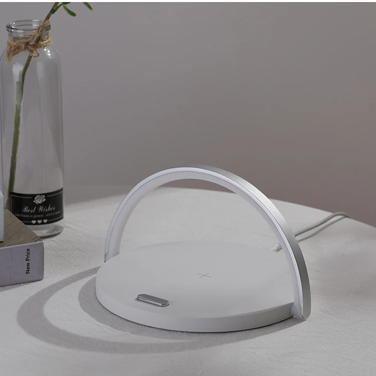 

QI Wireless Magnetic Induction Charger Pad LED Shelf