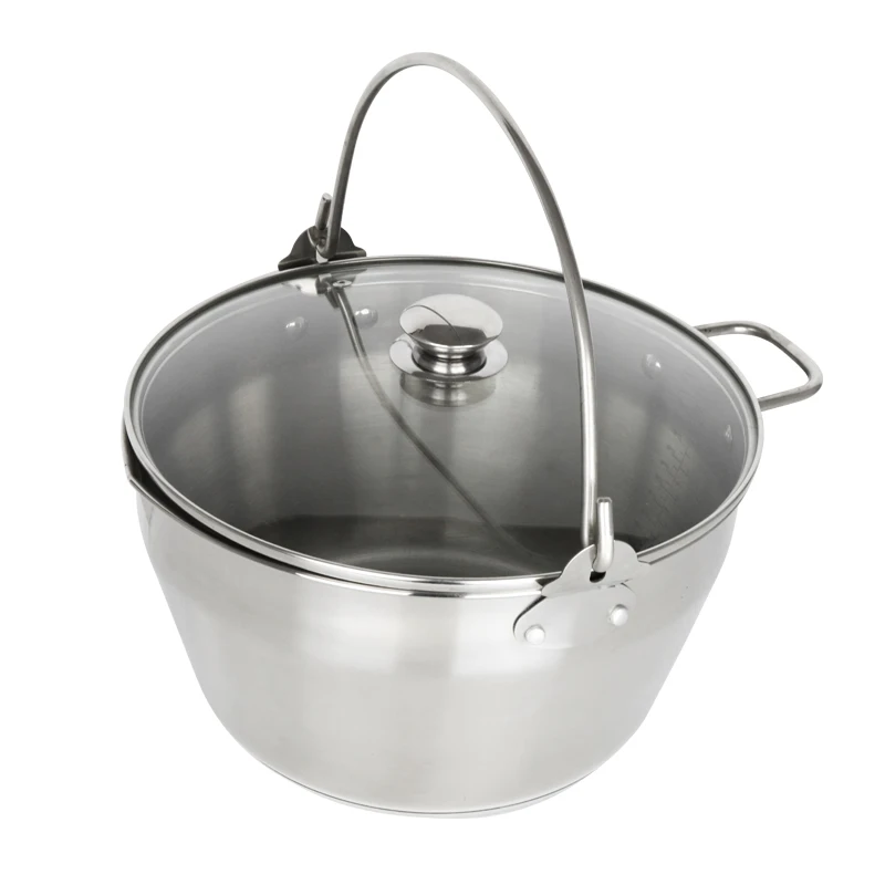 

9L Stainless Steel Jam Pans 30cm Maslin Pan with Glass Lid, Silver