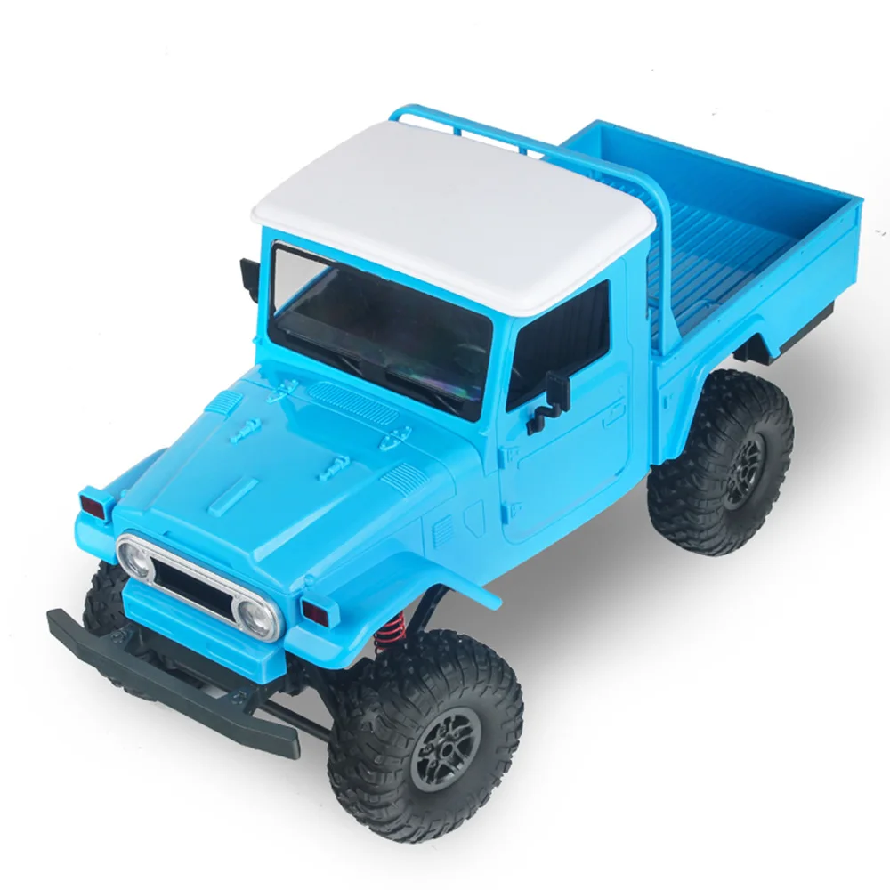 

HOSHI Chic 1/12 Scale FJ45 RC Car 2.4G Crawler Off-road Car Buggy 4WD Crawler Climbing Off-Road Truck for Kids Christmas gift, Blue/orange/gray