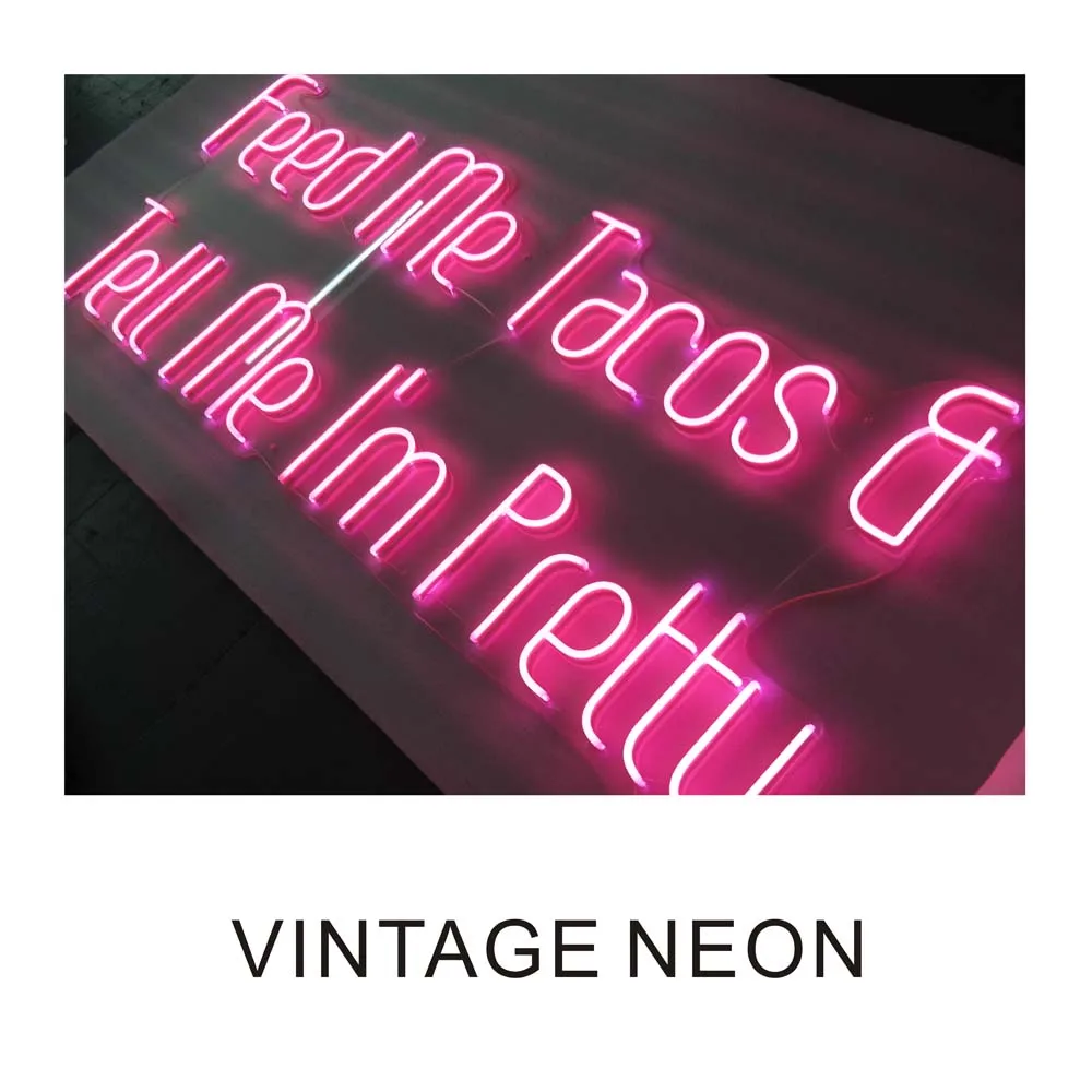 Feed me tacos neon light