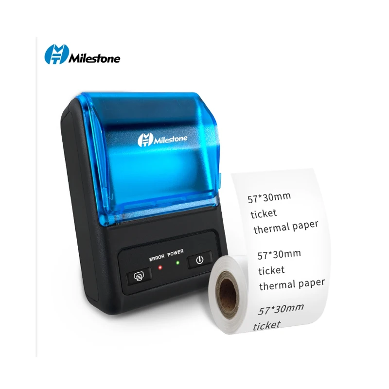 

MHT -P11 Milestone potable qr code hand held bluet ooth 58mm mobile thermal printer