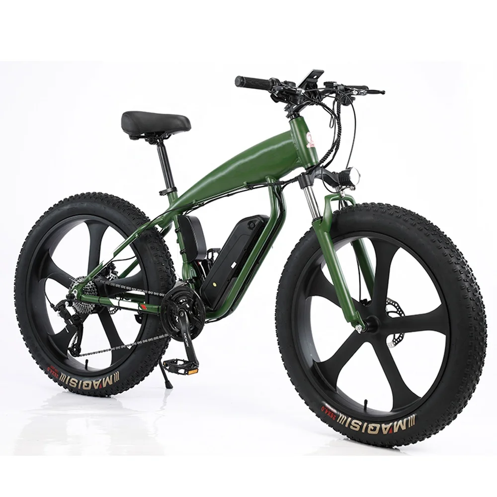 

Snow Bicycle Sport Electric Motor Aluminum Frame16.7Ah 24 Speed Fat Tire Ebike