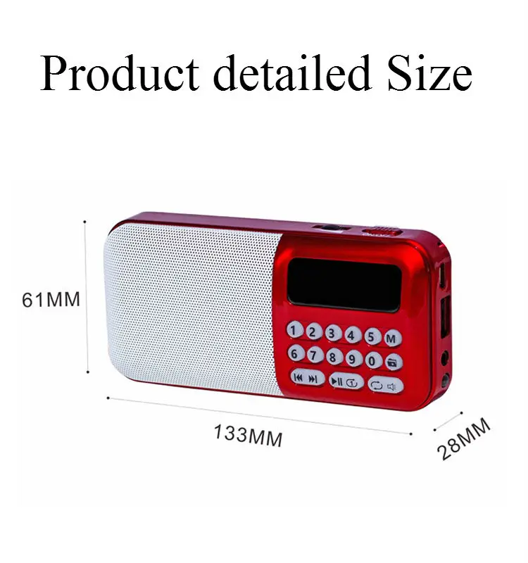 World Fm Receiver Mini Radio Fm Radio Portable Radio Support Tf Card