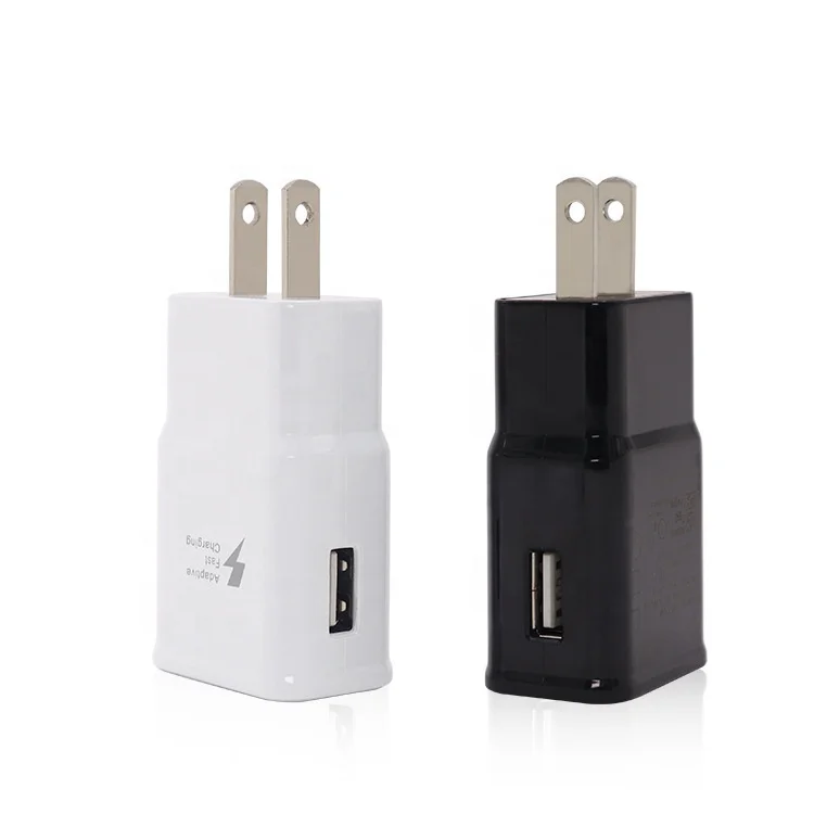 

QC3.0 super fast cell phone charging smartphone USB 5V 2A wall portable charger for s4 s6 s2 j2 j5 j6 j7 a8, Black white