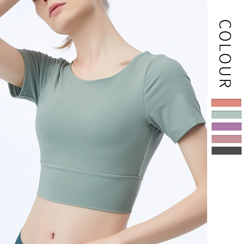 

Wholesale Custom Yoga Crop Tops Workout Fitness Gym Wear, Picture shows