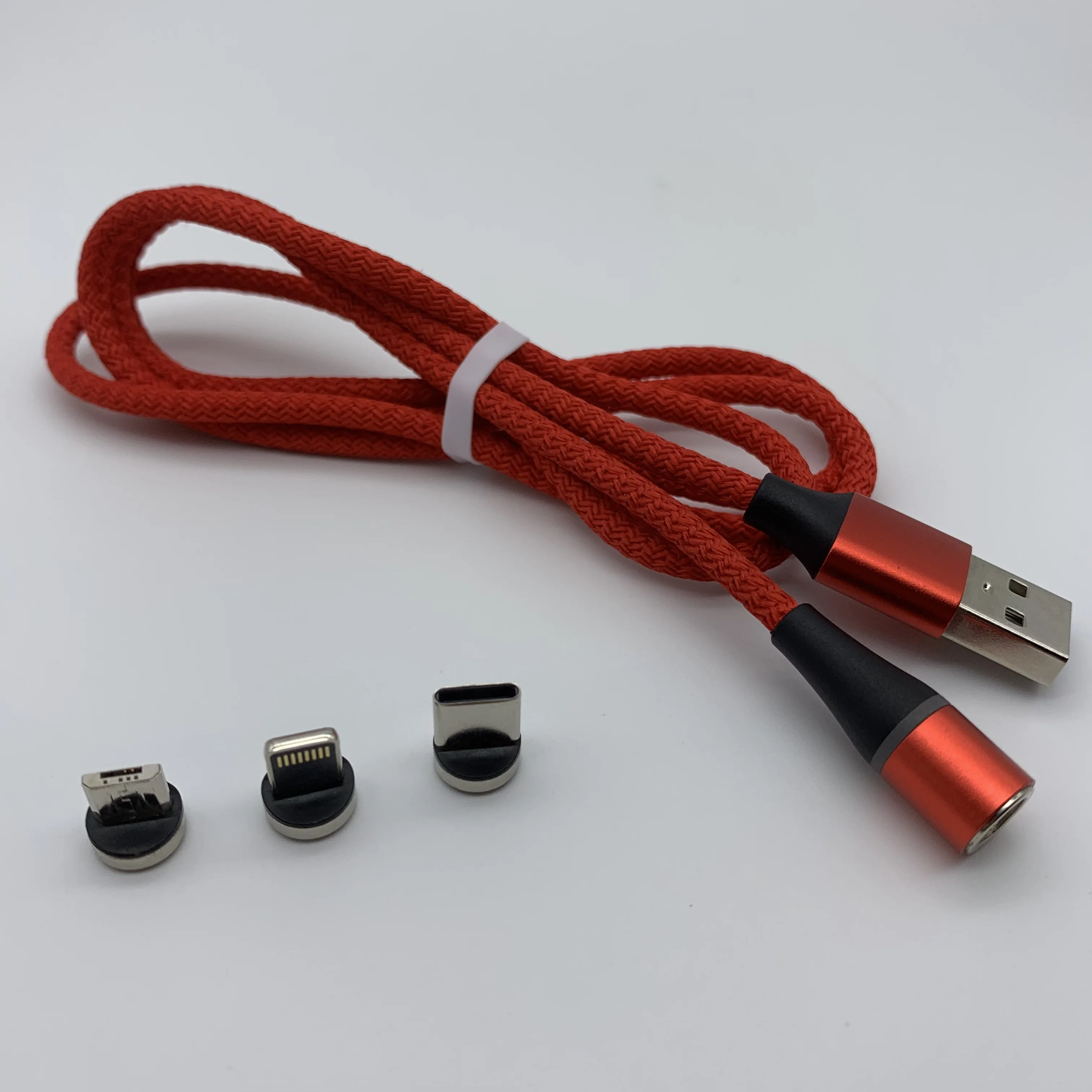 

CFT-M235 Data Transmission with Fast Charging USB Magnetic Charging Cable for iPhone Samsung Huawei LG, Black/red/blue/silver